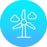 Wind Leistung kreativ Symbol Design vektor