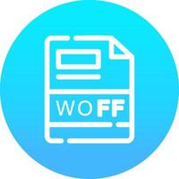 woff kreativ Symbol Design vektor