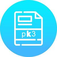 pk3 kreativ Symbol Design vektor