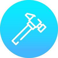 Hammer kreatives Icon-Design vektor