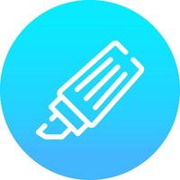 Textmarker kreatives Icon-Design vektor