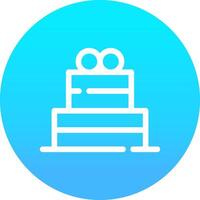 Kuchen kreatives Icon-Design vektor