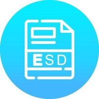 esd kreativ ikon design vektor