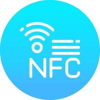 nfc kreativ ikon design vektor