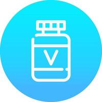 Vitamin kreatives Icon-Design vektor