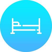 Einzelbett kreatives Icon-Design vektor