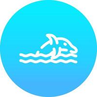 Delfin kreativ Symbol Design vektor