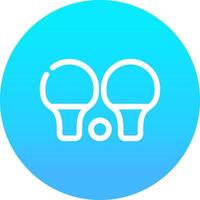 Tischtennis kreatives Icon-Design vektor