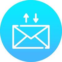 E-Mail kreatives Icon-Design vektor