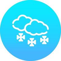 Schnee kreatives Icon-Design vektor