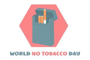 Banner von das Welt Nein Tabak Tag. Vektor Illustration Design. halt Rauchen. ein Schlecht Gewohnheit
