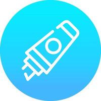 Textmarker kreatives Icon-Design vektor