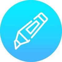 Textmarker kreatives Icon-Design vektor