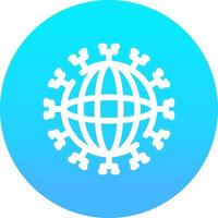 kreatives Icon-Design für globale Netzwerke vektor