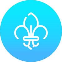 Fleur de Lis kreatives Icon-Design vektor