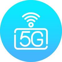 5g Netzwerk kreativ Symbol Design vektor