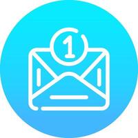 E-Mail kreatives Icon-Design vektor