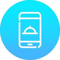 Food-App kreatives Icon-Design vektor