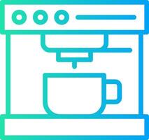 Kaffeemaschine kreatives Icon-Design vektor