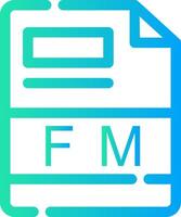 fm kreativ Symbol Design vektor