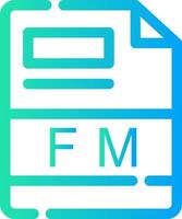 fm kreativ Symbol Design vektor