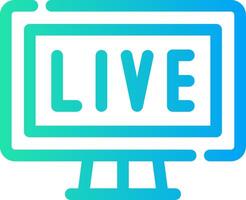 kreatives Icon-Design für Live-Streaming vektor