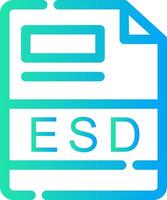 esd kreativ Symbol Design vektor