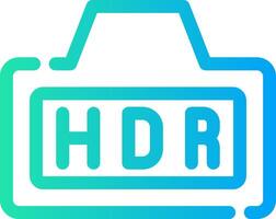 hdr kreativ ikon design vektor