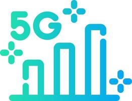 5g kreatives Icon-Design vektor