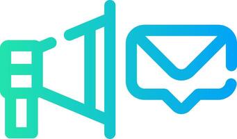 Email Direkte Marketing kreativ Symbol Design vektor