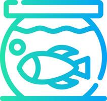 Fish Bowl kreatives Icon-Design vektor