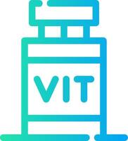 Vitamin kreatives Icon-Design vektor