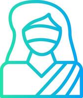 Lady Justice kreatives Icon-Design vektor