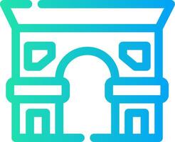 Arc de Triomphe kreatives Icon-Design vektor