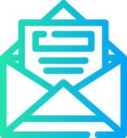 öffnen Email kreativ Symbol Design vektor