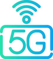 5g Netzwerk kreativ Symbol Design vektor