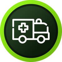 Krankenwagen kreatives Icon-Design vektor