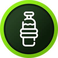 Wasserflasche kreatives Icon-Design vektor