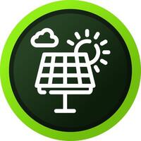 Solarpanel kreatives Icon-Design vektor