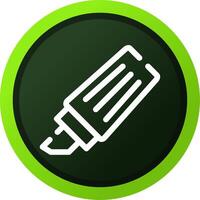 Textmarker kreatives Icon-Design vektor