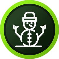 Schneemann kreatives Icon-Design vektor