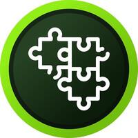 Puzzle kreatives Icon-Design vektor