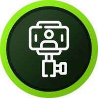 Selfie-Stick kreatives Icon-Design vektor