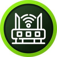 Router kreatives Icon-Design vektor