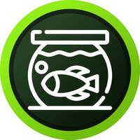 Fish Bowl kreatives Icon-Design vektor