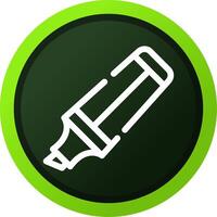 Textmarker kreatives Icon-Design vektor