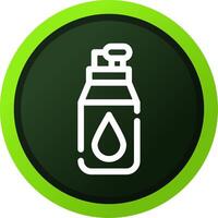 Wasserflasche kreatives Icon-Design vektor