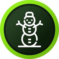 Schneemann kreatives Icon-Design vektor