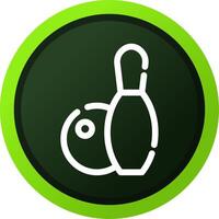 Bowling kreatives Icon-Design vektor