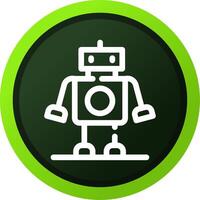 Roboter kreatives Icon-Design vektor